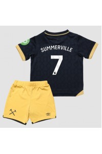 West Ham United Crysencio Summerville #7 Babyklær Tredje Fotballdrakt til barn 2025-26 Korte ermer (+ Korte bukser)